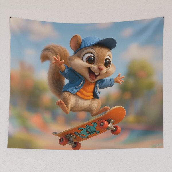 Item preview, Skater Flying Squirrel designed and sold by Sillytoe.