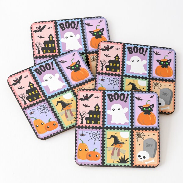 Item preview, Halloween Characters Stamps designed and sold by toonbug.