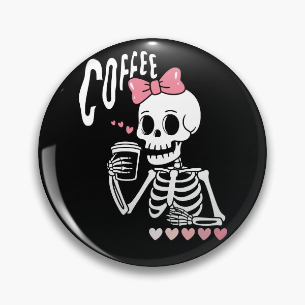 Item preview, COFFEE SKELETON DARK designed and sold by S-Q-Studios.
