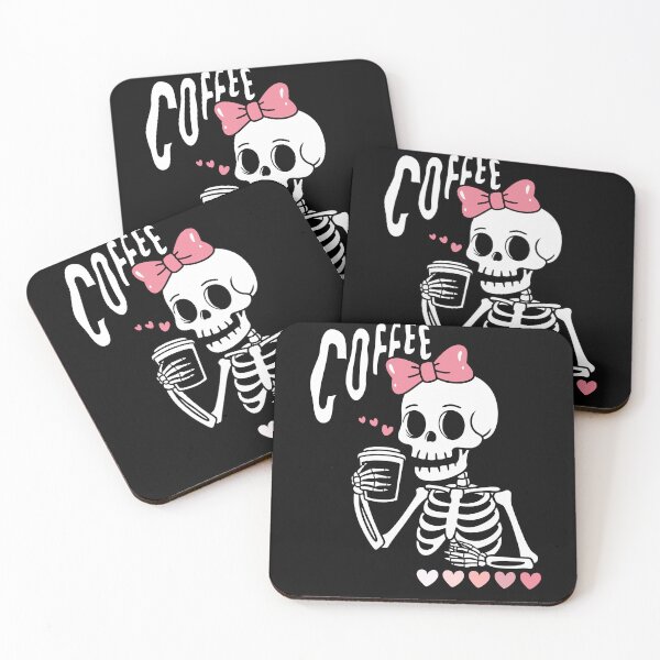 Item preview, COFFEE SKELETON DARK designed and sold by S-Q-Studios.