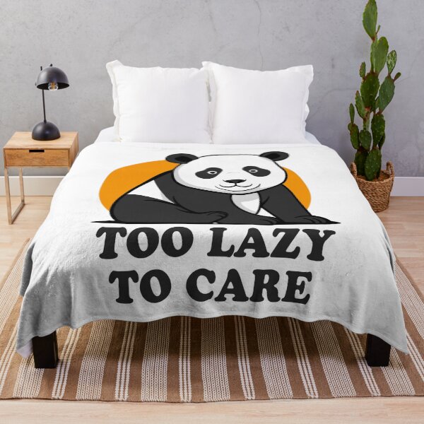 Item preview, Too Lazy to Care – Panda Design designed and sold by ByRAM Project.