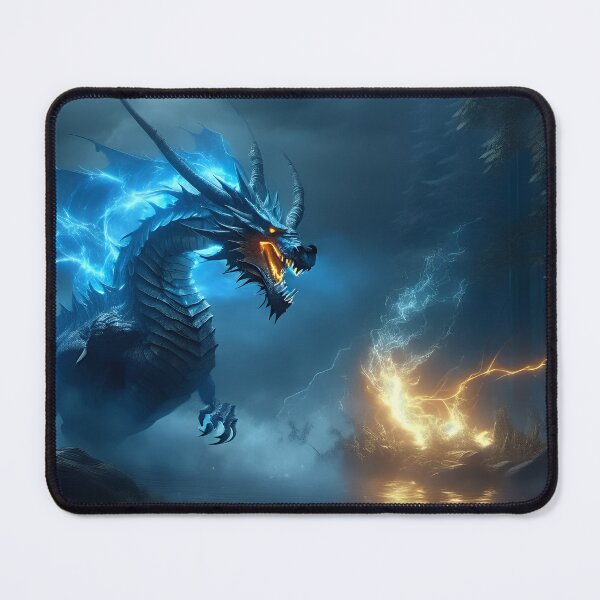 Item preview, A blue-flamed dragon on the water designed and sold by rwgames.
