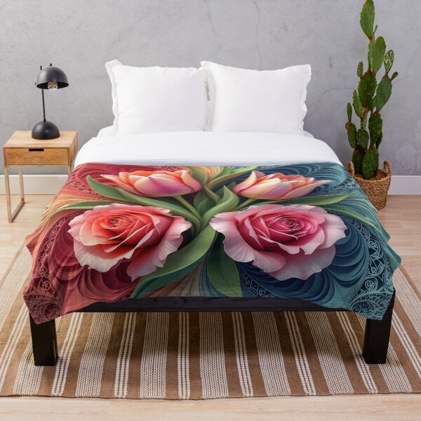 Item preview, Two Tulips and Two Roses designed and sold by Mama's Storeroom.