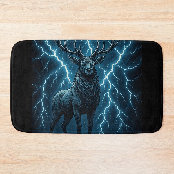 Item preview, Stormborn Stag – Lightning Spirit of the Wild designed and sold by Painted Moon by Luna Bee™.