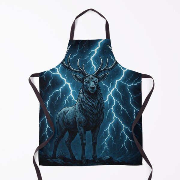 Item preview, Stormborn Stag – Lightning Spirit of the Wild designed and sold by Painted Moon by Luna Bee™.