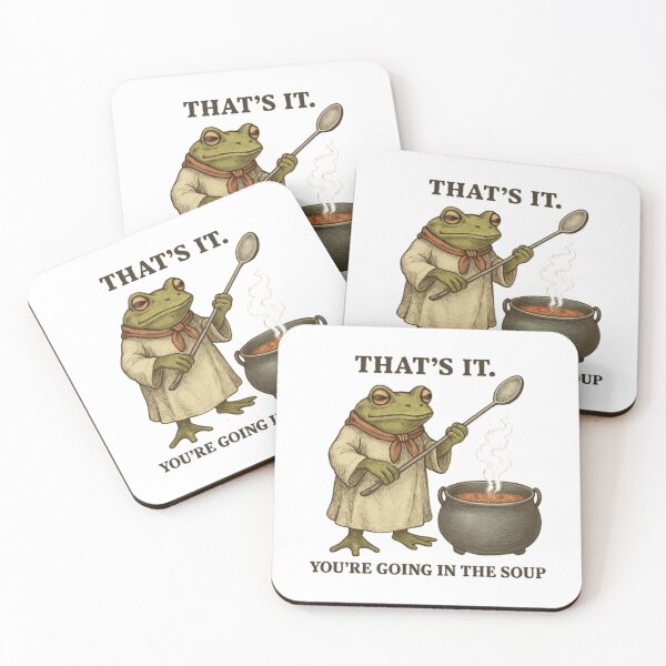 Item preview, That's It You're Going in the Soup Frog Soup Meme designed and sold by liora1pastel.