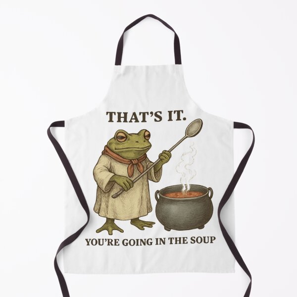 Item preview, That's It You're Going in the Soup Frog Soup Meme designed and sold by liora1pastel.
