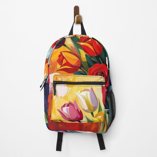 Item preview, Impressionist Vase of Tulips and Roses designed and sold by Mama's Storeroom.