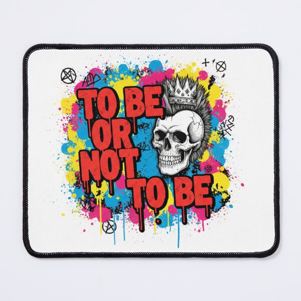 Item preview, To Be Or Not To Be Punk Graffiti | Pop Art Skull with Mohawk | William Shakespeare designed and sold by Boski22.