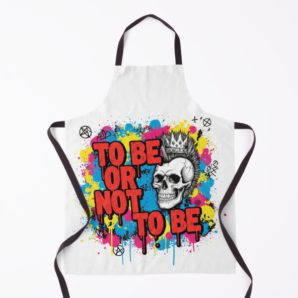 Item preview, To Be Or Not To Be Punk Graffiti | Pop Art Skull with Mohawk | William Shakespeare designed and sold by Boski22.