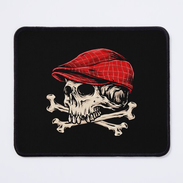 Item preview, Skull with a red hat on Halloween designed and sold by Joncasmiart.