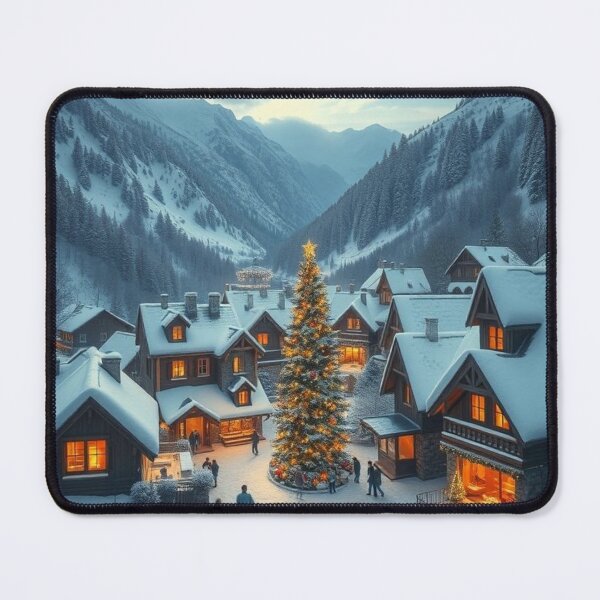 Item preview, Yuletide Lane – Festive Market in Snowy Village designed and sold by NaomiRut.