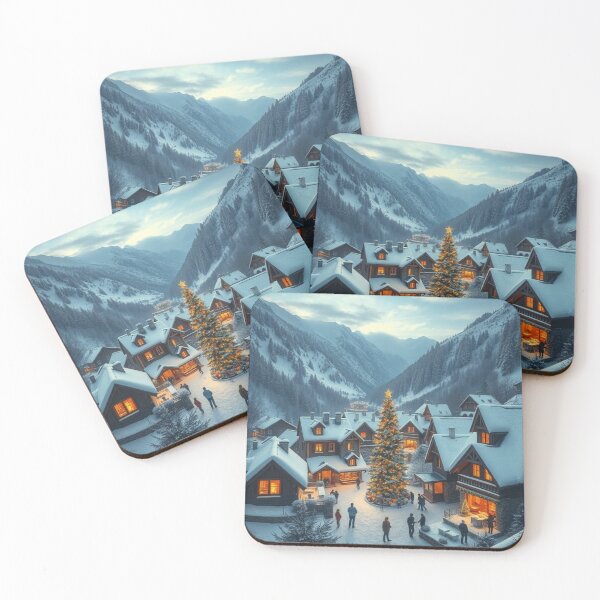 Item preview, Yuletide Lane – Festive Market in Snowy Village designed and sold by NaomiRut.