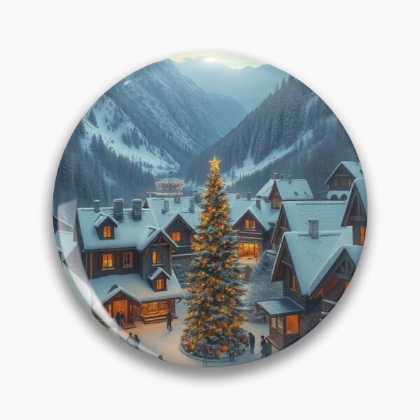 Item preview, Yuletide Lane – Festive Market in Snowy Village designed and sold by NaomiRut.