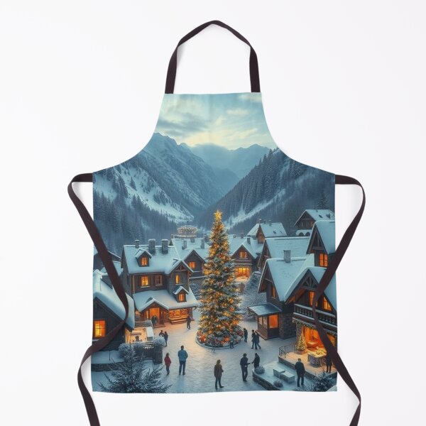 Item preview, Yuletide Lane – Festive Market in Snowy Village designed and sold by NaomiRut.