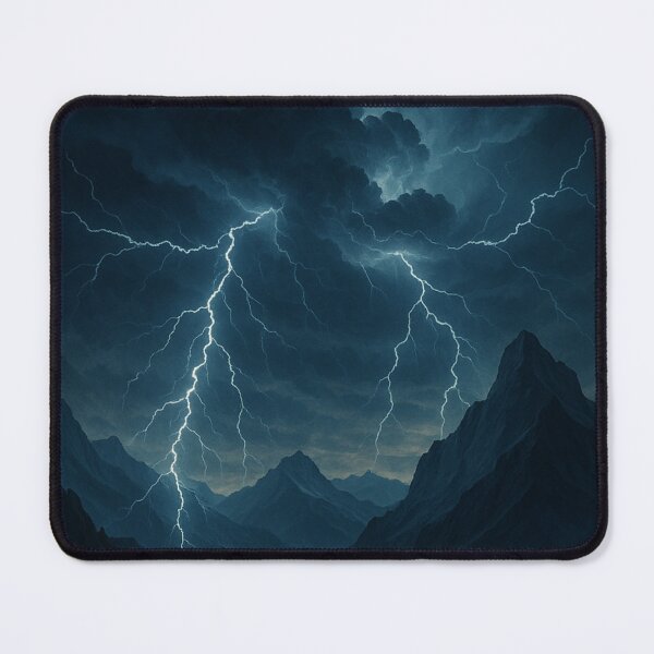 Item preview, Valley of Storms – Lightning Over the Mountains designed and sold by Painted Moon by Luna Bee™.