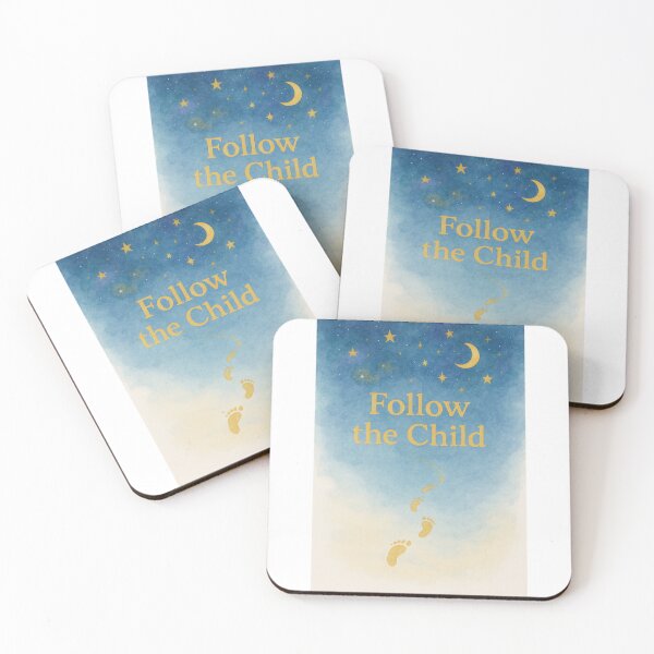 Item preview, Follow the Child – Montessori Cosmic Watercolor Print designed and sold by MforMontessori.