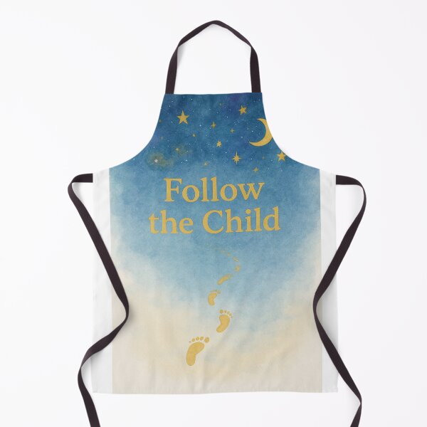 Item preview, Follow the Child – Montessori Cosmic Watercolor Print designed and sold by MforMontessori.