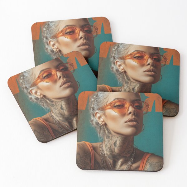 Item preview, Orange and Teal Portrait designed and sold by bixdesign.
