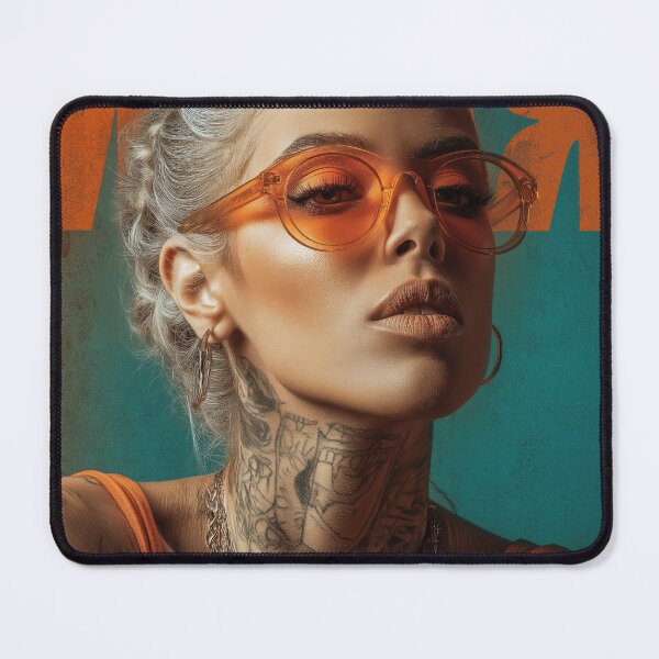 Item preview, Orange and Teal Portrait designed and sold by bixdesign.