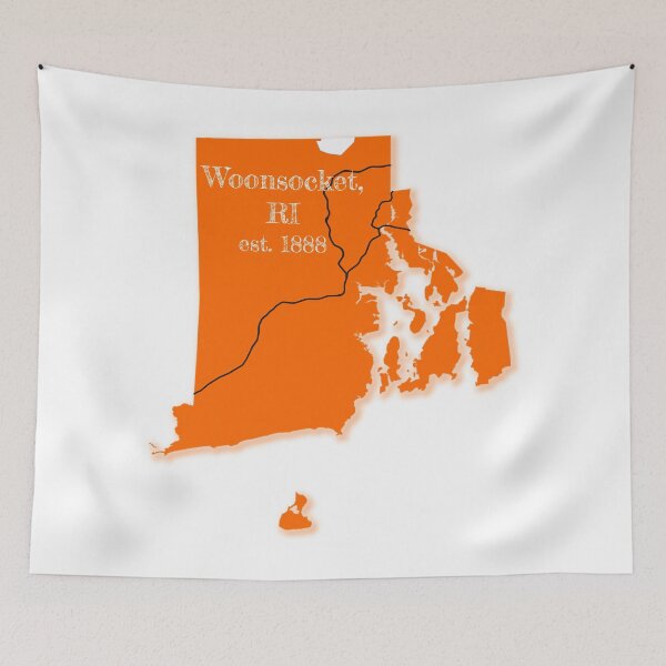 Item preview, Woonsocket, RI [Orange] designed and sold by PhilbonianDezin.