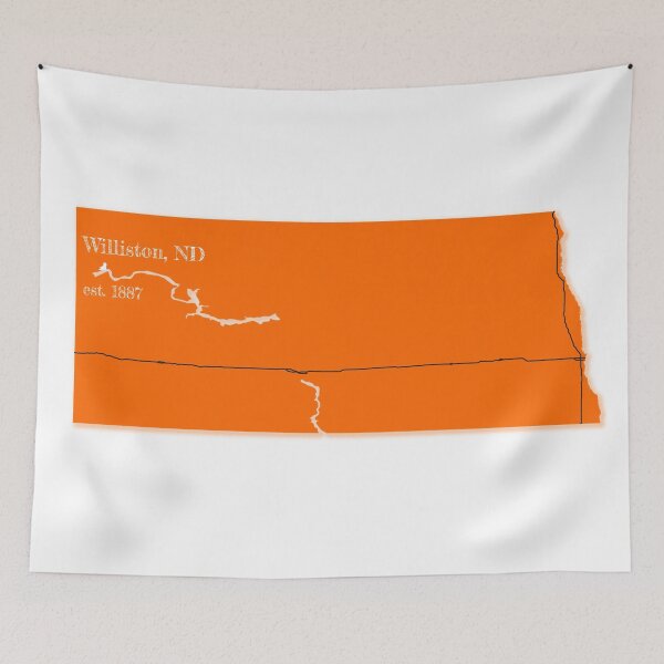 Item preview, Williston, ND [Orange] designed and sold by PhilbonianDezin.