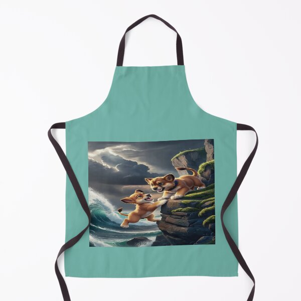 Item preview, Brave puppies on the edge of the cliff designed and sold by Pet designs.