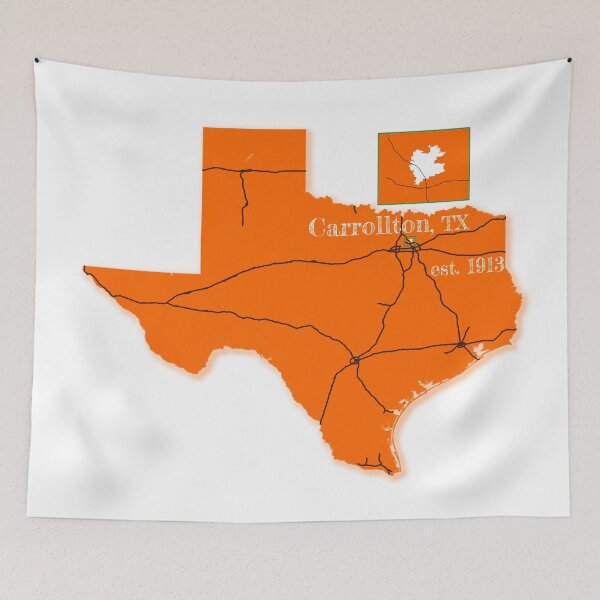 Item preview, Carrollton, TX [Orange] designed and sold by PhilbonianDezin.