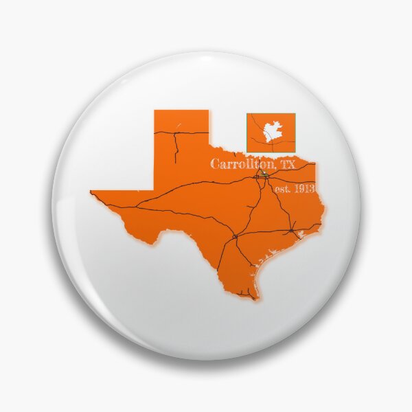 Item preview, Carrollton, TX [Orange] designed and sold by PhilbonianDezin.