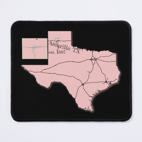 Item preview, Amarillo, TX [Pink] designed and sold by PhilbonianDezin.