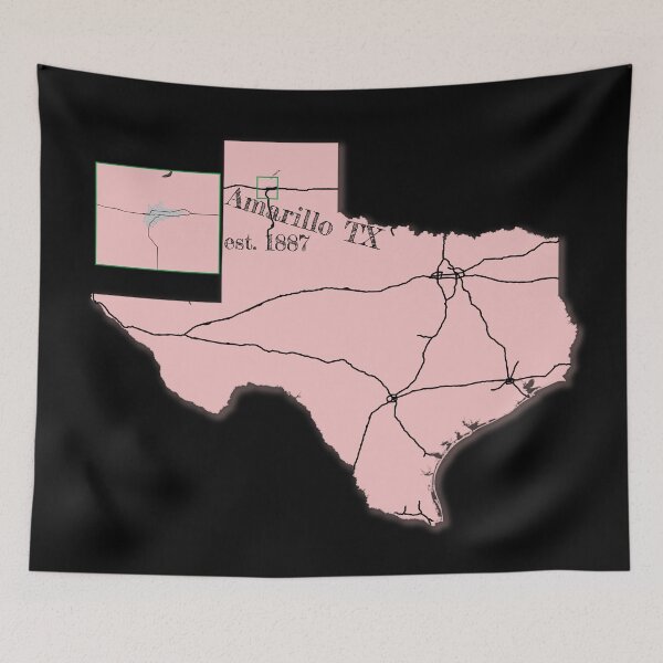 Item preview, Amarillo, TX [Pink] designed and sold by PhilbonianDezin.