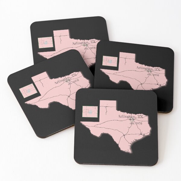 Item preview, Arlington, TX [Pink] designed and sold by PhilbonianDezin.