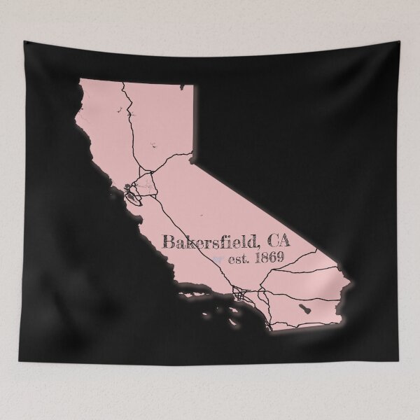 Item preview, Bakersfield, CA [Pink] designed and sold by PhilbonianDezin.