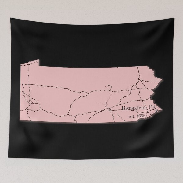 Item preview, Bensalem, PA [Pink] designed and sold by PhilbonianDezin.