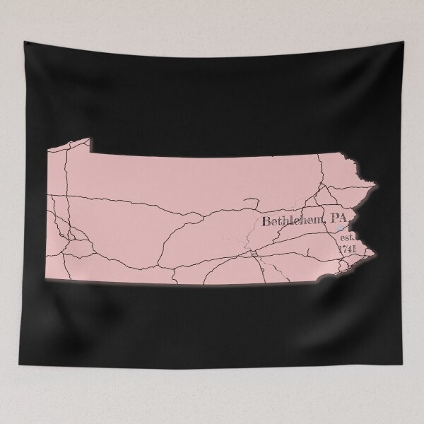 Item preview, Bethlehem, PA [Pink] designed and sold by PhilbonianDezin.