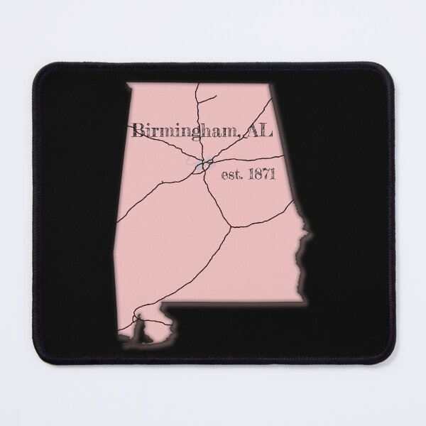 Item preview, Birmingham, AL [Pink] designed and sold by PhilbonianDezin.