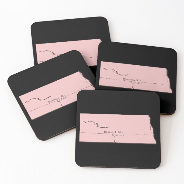 Item preview, Bismarck, ND [Pink] designed and sold by PhilbonianDezin.