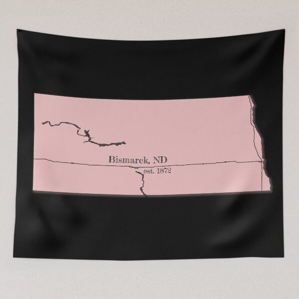 Item preview, Bismarck, ND [Pink] designed and sold by PhilbonianDezin.