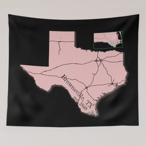 Item preview, Brownsville, TX [Pink] designed and sold by PhilbonianDezin.
