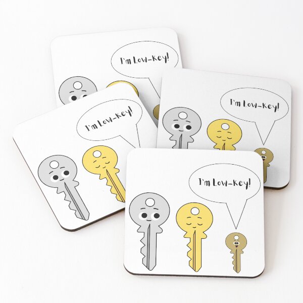 Item preview, I'm Low-Key - Cute Key Design designed and sold by LaughingLabCoat.