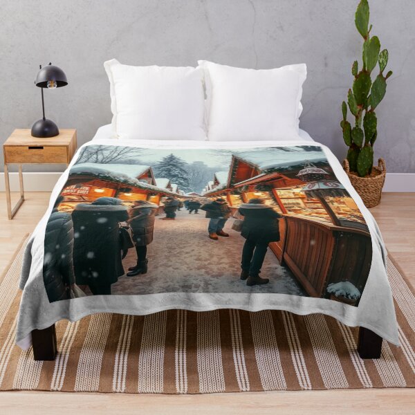 Item preview, “Enchanted Market – Holiday Stalls Beneath the Castle Pines” designed and sold by NaomiRut.