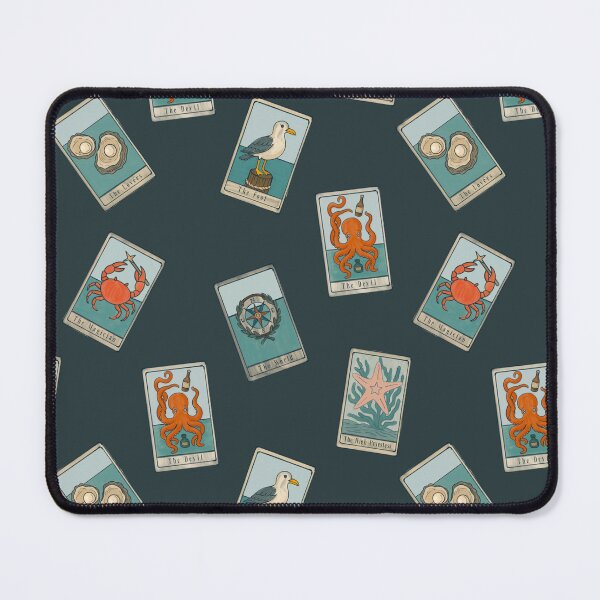 Item preview, Navy Tidepool Tarot – Mystical Coastal Major Arcana Pattern designed and sold by AtelierBrumeArt.