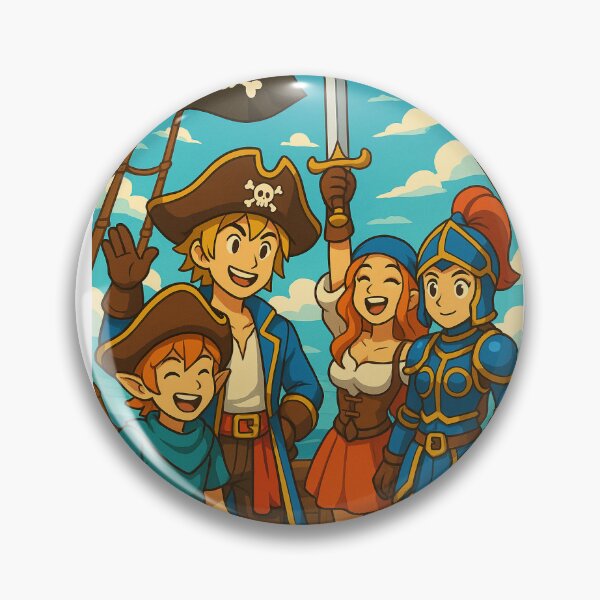 Item preview, Seas of Fortune – Adventurous Pirate Crew designed and sold by ZPEAK.