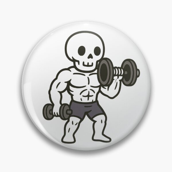 Item preview, Strong Skeleton Lifting Weights – Funny Gym Skeleton Design designed and sold by ChillDraws.