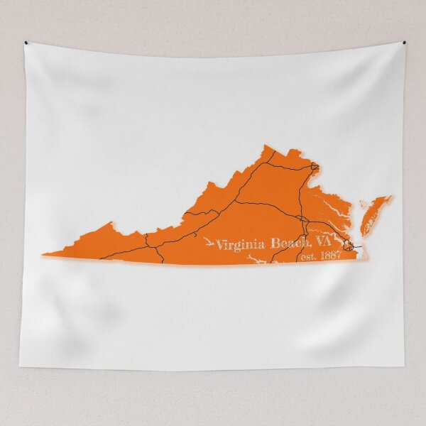 Item preview, Virginia Beach, VA [Orange] designed and sold by PhilbonianDezin.