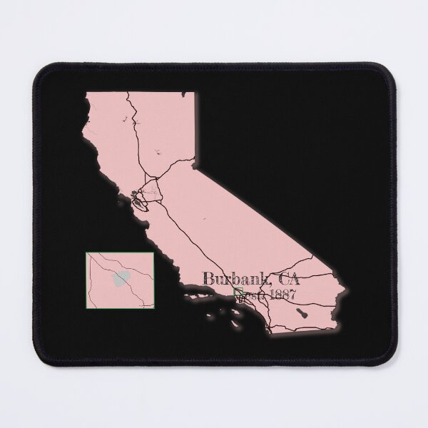 Item preview, Burbank, CA [Pink] designed and sold by PhilbonianDezin.