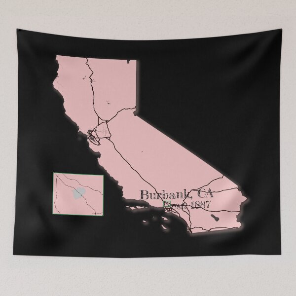 Item preview, Burbank, CA [Pink] designed and sold by PhilbonianDezin.