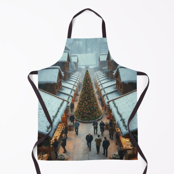 Item preview, “Holiday Harmony – Christmas Market with Central Tree” designed and sold by NaomiRut.