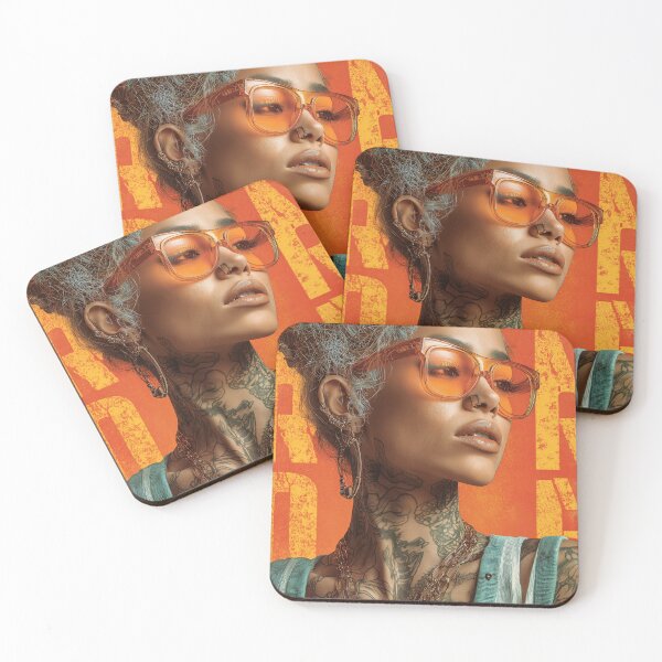 Item preview, Portrait in Orange and Teal designed and sold by bixdesign.