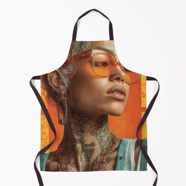 Item preview, Portrait in Orange and Teal designed and sold by bixdesign.